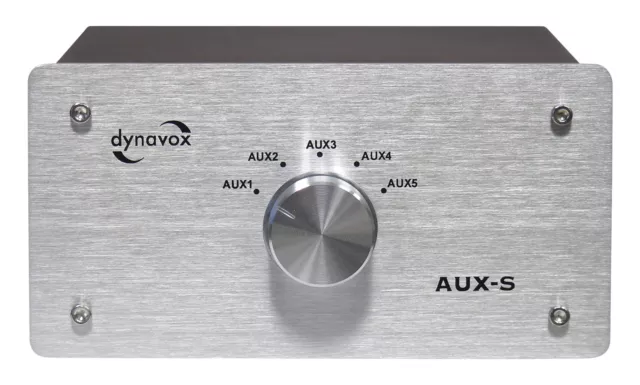 Dynavox # Aux-S # Eingangserweiterung # Eingangs-Umschalteinheit # Silber 3