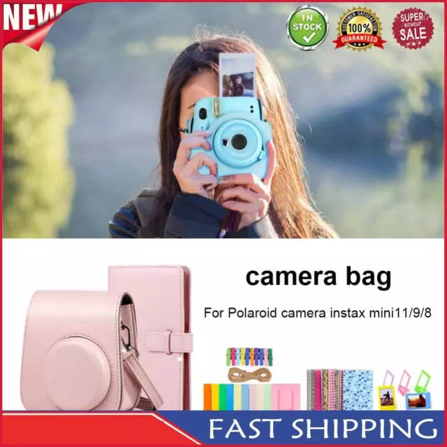5 in 1 Camera Accessories Kit Shoulder Strap Bag for Fujifilm Instax Mini 11/9/8