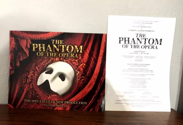 The Phantom Of The Opera Spectacular New Production Souvenir Program 2013 + Cast