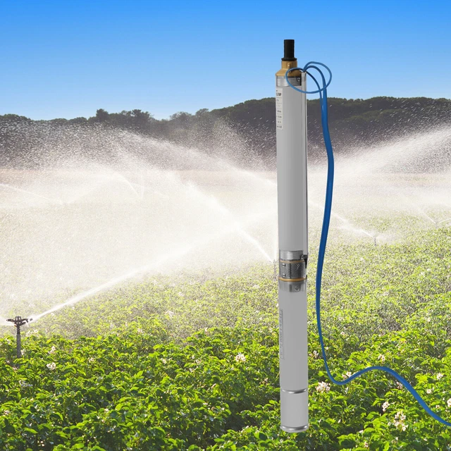 0.75HP 95ft Deep Well Submersible Pump Stainless Steel Water Pump w/Control Box