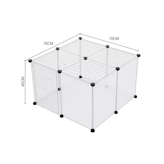 12/16/18 Panels Cat Dog Cage Playpen Plastic & Metal Wire Enclosure Cage Fence