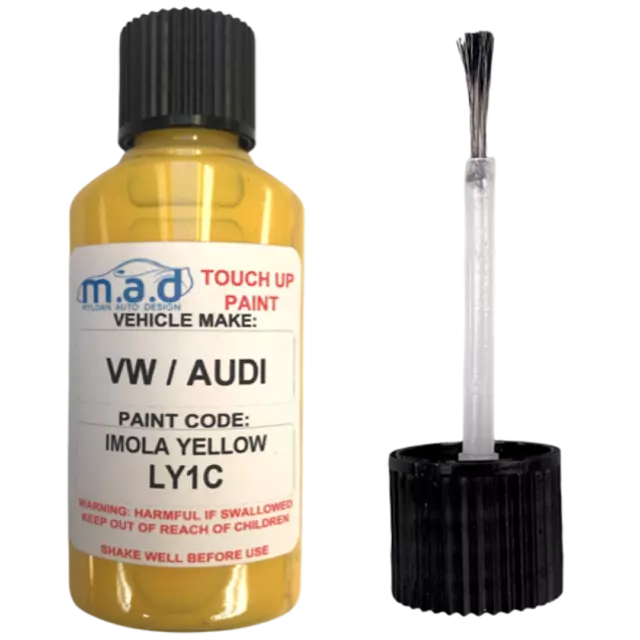 Audi Imola Yellow Ly1C Paint 30Ml Touch Up Kit Audi A1 A3 A4 A5 A6 A7 Q3 Q5 Q7