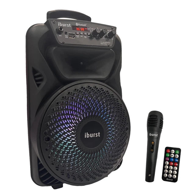 8& 4600W PORTABLE Bluetooth Speaker Sub woofer Heavy Bass Sound System