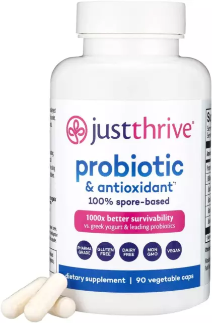 Just Thrive: Probiotic & Antioxidant 90 Veg Caps