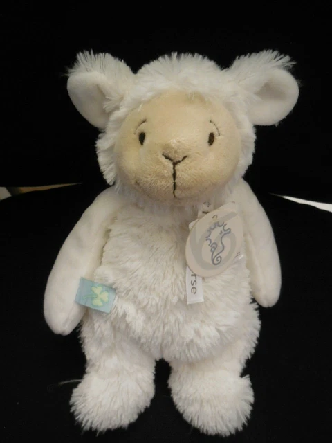 24/ doudou peluche mouton agneau blanc HAPPY HORSE 22cm - NEUF -