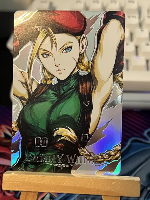 Street Fighter Cammy White Engraved Holo Foil Character Art