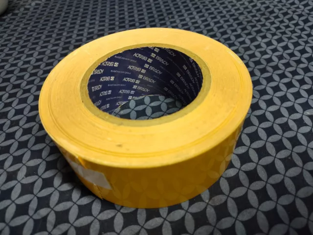 Brady Yellow Floor Aisle Marking 2 Inch Tape Roll Full Roll Brand New Unused