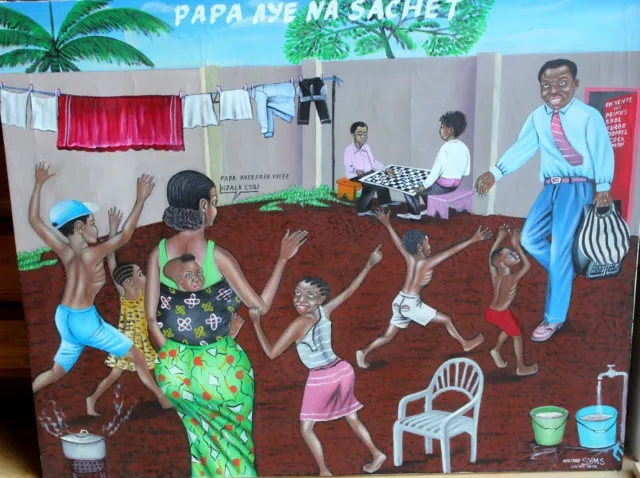 Painting  Contemporary African Art  2012 Congo  Maitre Syms