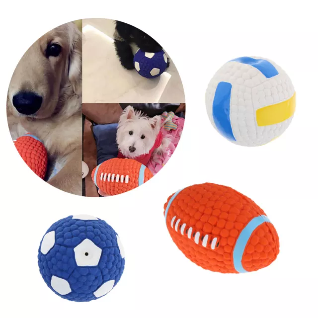 Jouet pour chien de football en plastique Dog Squeak, moyen/grand