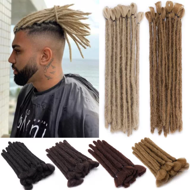 6 12 Men's Dreadlocks Crochet Braided Dreads Synthetic Hair Extensions  Rough
