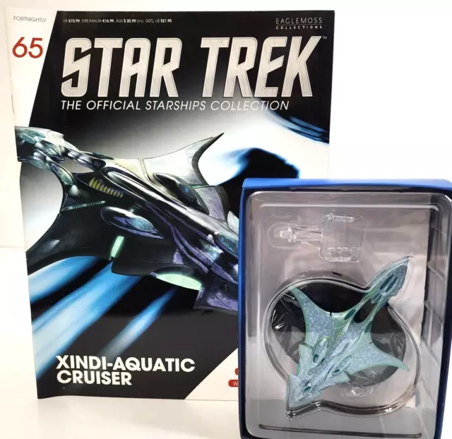 Star Trek XINDI-AQUATIC CRUISER No. 65 Diecast Starships Collection Eaglemoss