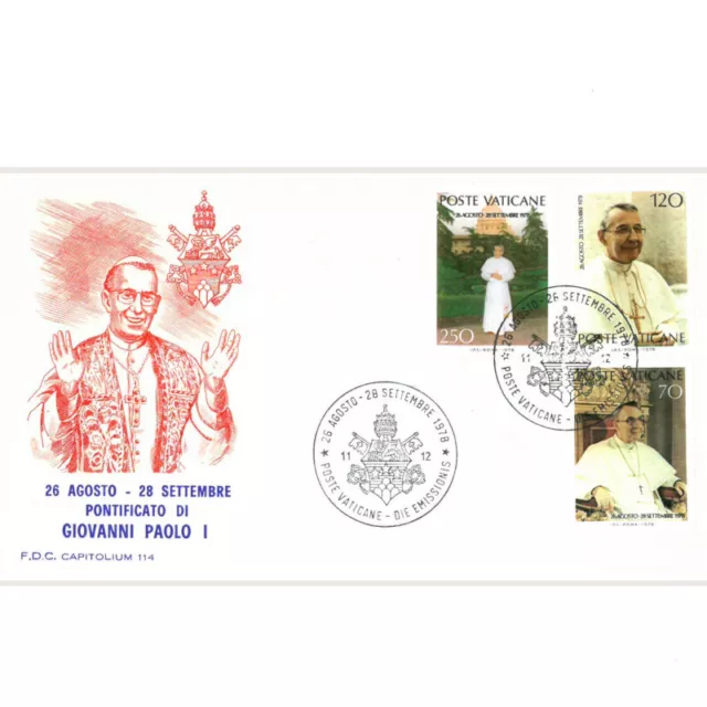 First Day Letter Pontificate of Pope John Paul I Vatican 1978