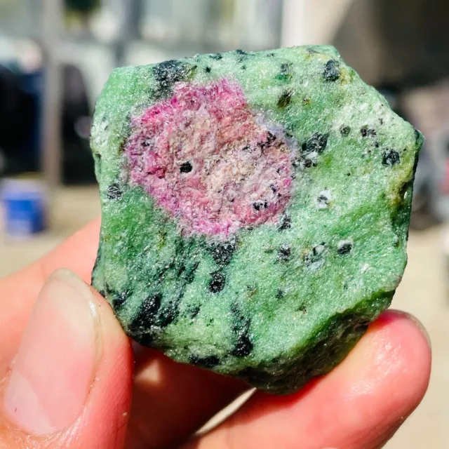 79g Rare Natural Ruby Zoisite Quartz Crystal Gemstone Rough Specimen Healing