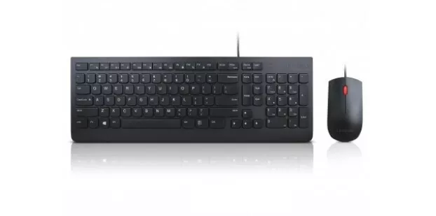 Neuf -70% LENOVO Pack Clavier + Souris USB QWERTY PR Portuguese Essential Wired