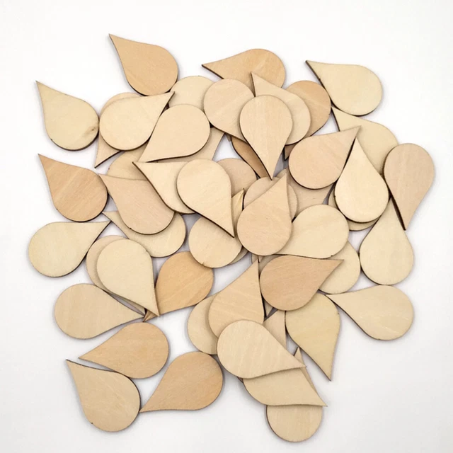 100 pz etichette in legno incompiuto bambù forme nome vuoto centrotavola matrimonio