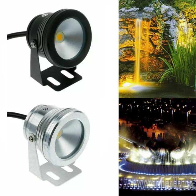 4X 10X 10W 12V LED Unterwasser Brunnen Licht wasserdichte LED Teich Lichter