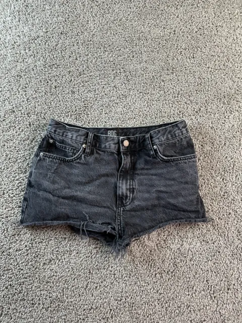 BDG Urban Outfitters Shorts Womens 28 Black Girlfriend High Rise Denim Cut Off