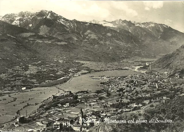 Montagna in Valtellina (Sondrio) Panorama con il Piano di Sondrio, General View