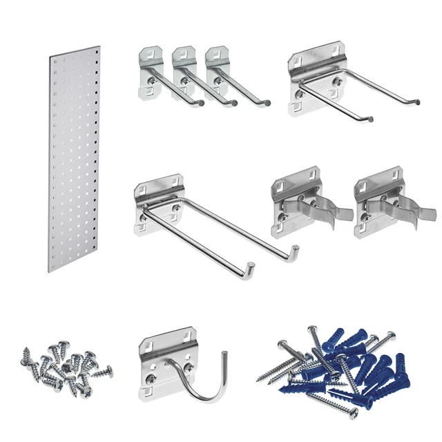 Triton LocBoard Garden Pegboard Strip Kit- White 31 1/2inLx9inW