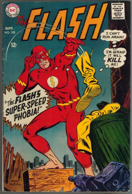 The Flash 182 Superman DC National Comics 1968 FN