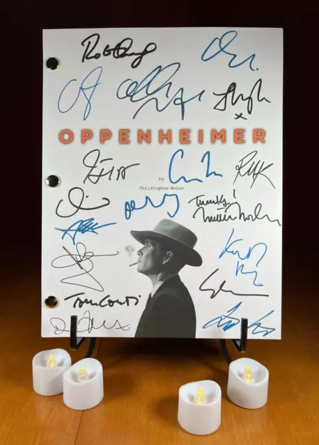 Oppenheimer Script Signed- Autograph Reprints- 197 Pages- Oppenheimer 2023 Movie