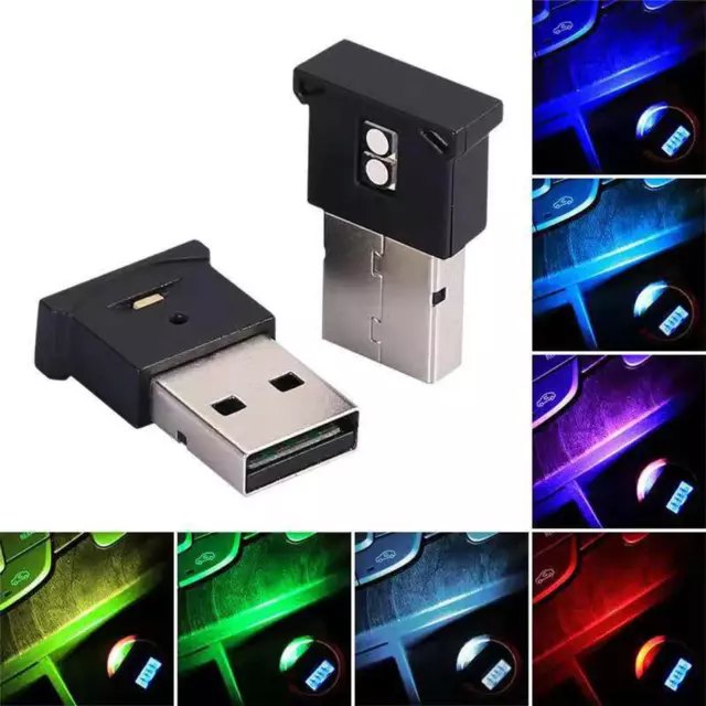 RGB LED USB Stick Auto Nachtlicht PC Laptop Licht Leuchte Beleuchtung DE