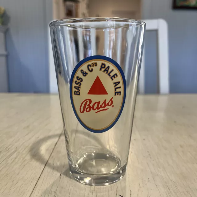 Vintage Bass & Co's Pale Ale LOGO  Beer Glass 14 oz