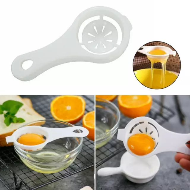 Egg Separator Spoon Egg Divider White Yolk Eggs Filter Gadgets Separating Funnel