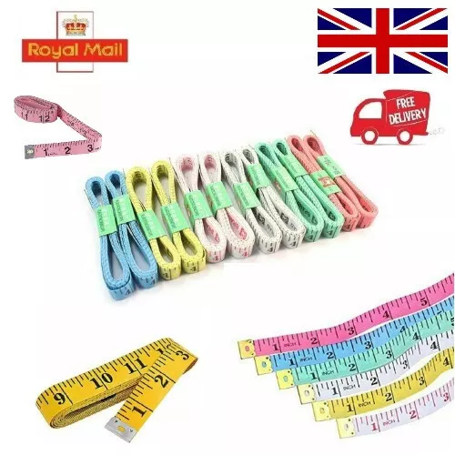 Body Measuring Tailor Seamstress Sewing Cloth Ruler Tape 60in 150cm Brass End UK