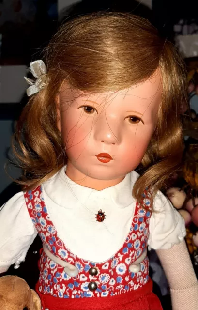 Wunderschöne Käthe Kruse Puppe VIII, großes deutsches Kind, sehr gut erhalten 3