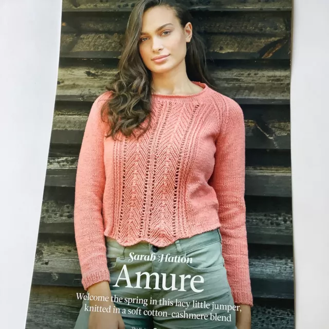 The knitter - AMURE  - Little Lacy Cardigan - Knitting Pattern by SARAH HATTON