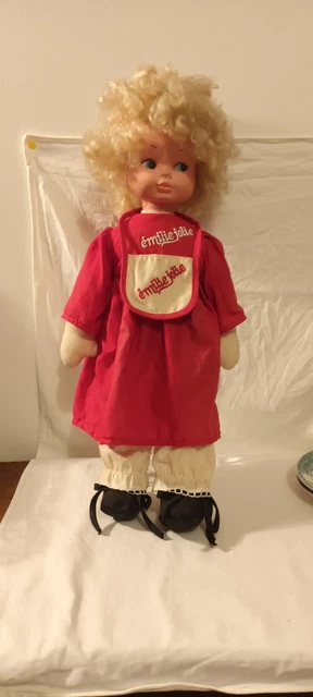 Les Poupees D'autrefois - TRES RARE POUPEE FILLETTE EN CELLULOID DE PETITCOLLIN AUX YEUX PEINTS EN PARFAIT ETAT