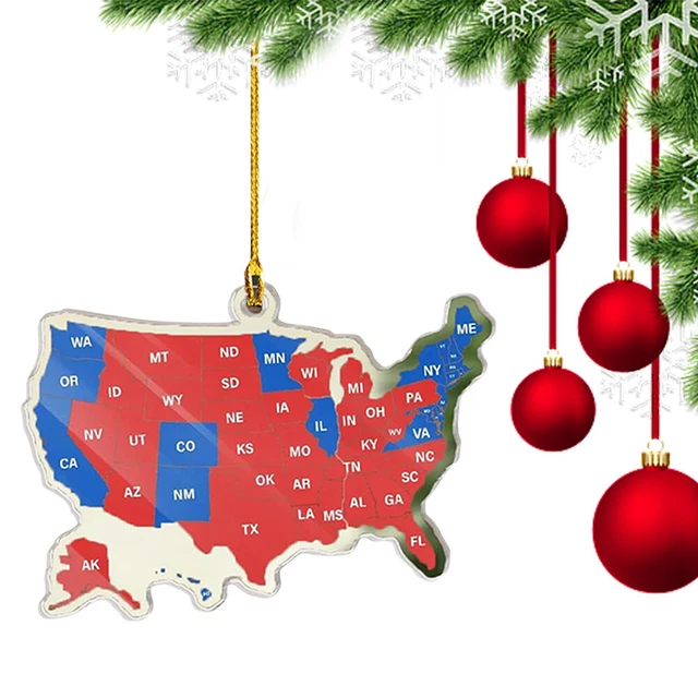 2024 US ELECTION Map Ornament 2024 - 2024 US Election Map Ornament 2024 Election Results.webp