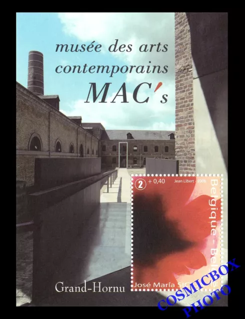 Bloc timbre Musée des ARTS CONTEMPORAINS MAC'S Belgique Grand-Hornu Belgie 2008