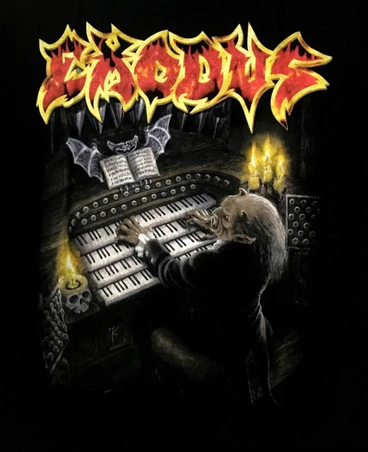 Vtg EXODUS TEMPO OF THE DAMNED Cotton Black Unisex S-234Xl T-shirt TT927