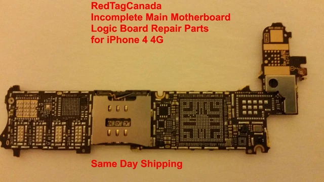 Incomplete Motherboard Logic Board  for iPhone 4 4G From Canada  DHL Shipping