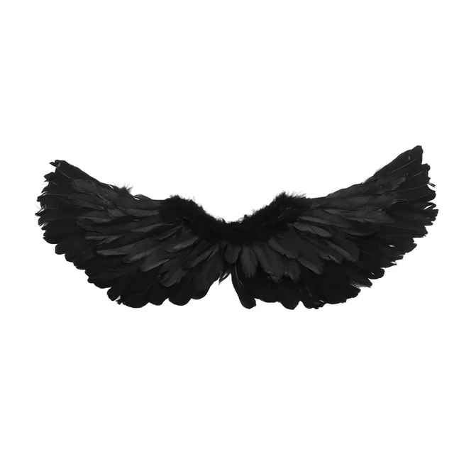 (black Trumpet Wings) Angel Wings Costume Soft Feather Wings With Easy