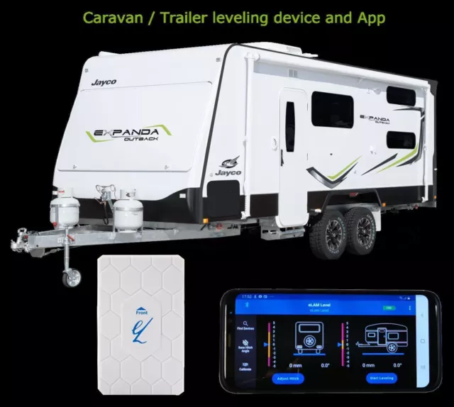 eLam Level - Caravan, Motorhome and Trailer leveling device with App