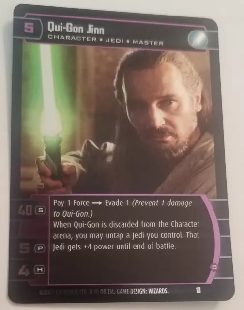 Qui-Gon Jinn (G) Card - Star Wars Trading Card Game