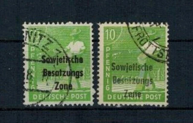 SBZ - MiNr. 185, (verschiedene Farben)  ☉