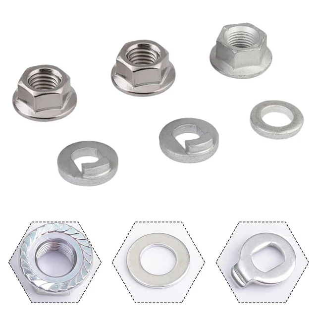 12mm steel e-bike hub motor nuts safety washer front or rear hub motor
