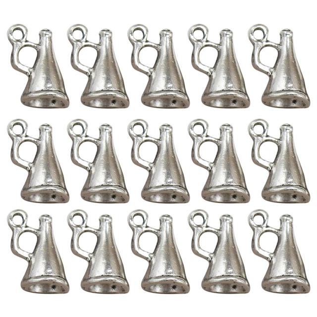 50 Stück Legierung Lautsprecher Anhänger DIY Charms Schmuckherstellung Zubehör 6