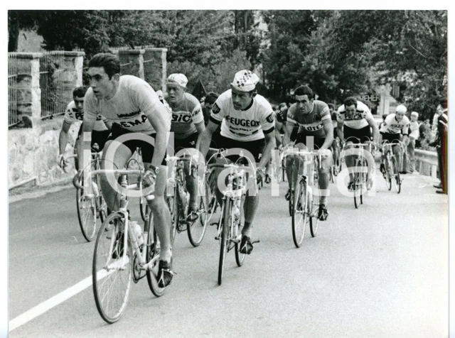 1968 CICLISMO GIRO D'ITALIA Arrivo a SAINTVINCENT Eddy MERCKX guida il