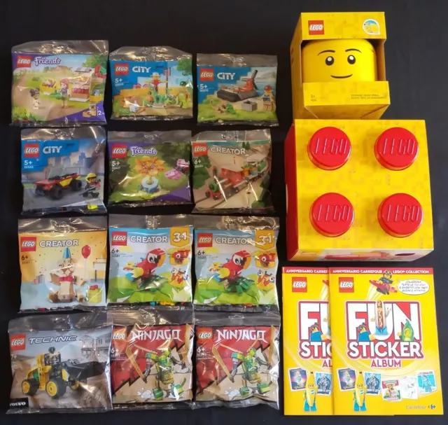 Lego Set COMPLETO Punti Carrefour + Doppi TUTTO NUOVO Sigillato + ALBUM COMPLETO