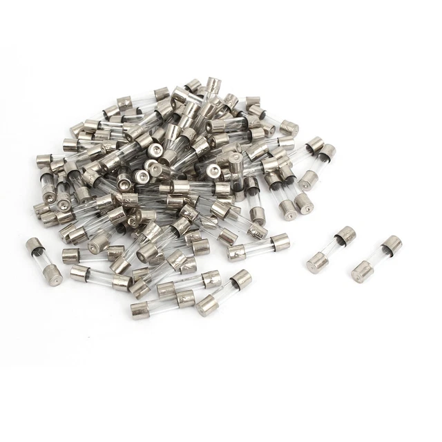 5mm X 20mm AC 250V 2.5A Fusion Rapide Tube Verre Remplacement Fusibles 100 Pcs