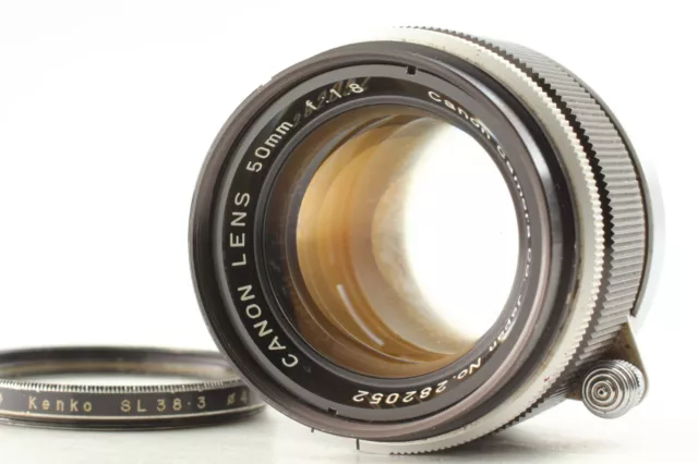 【Exc+++】 Canon 50mm f/1.8 LTM L39 Leica Screw Mount MF Lens From JAPAN #331