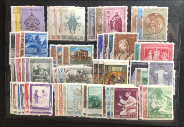 1963-1978 FRANCOBOLLI VATICANO COLLEZIONE COMPLETA PAOLO VI - MNH (303 valori)