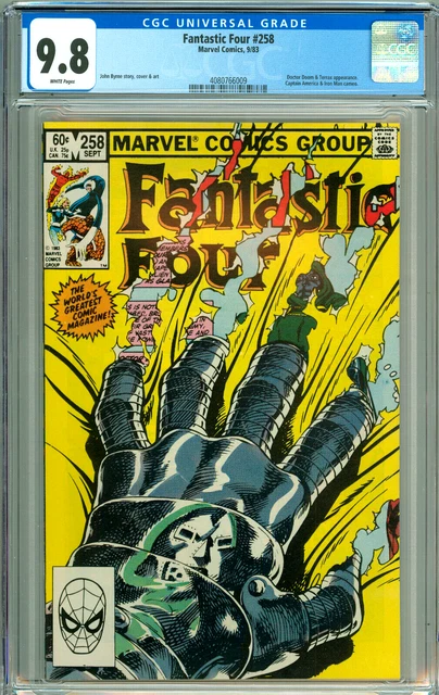 FANTASTIC FOUR 258 CGC 9.8 WP DR DOOM New CGC CASE Bronze Age MARVEL COMICS 1983