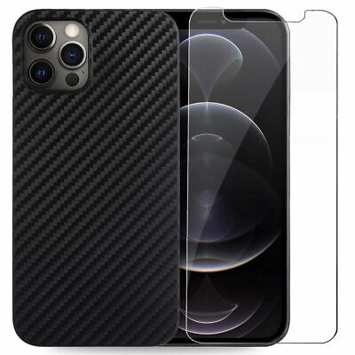 Coque Silicone noir + Vitre Verre Trempé iPhone 13 Pro Max 14 12 11 XR XS 8 7 SE