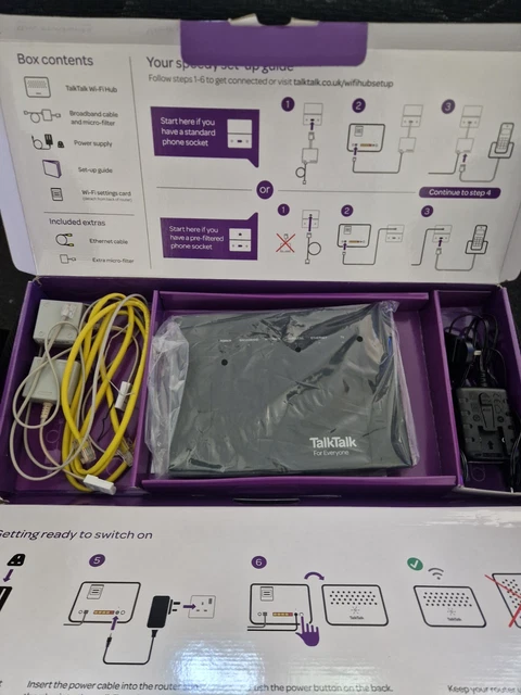 Talktalk Super Router TALKTALK D-LINK DSL-3782 Super Router Broadband WiFi Box £1.13 ...
